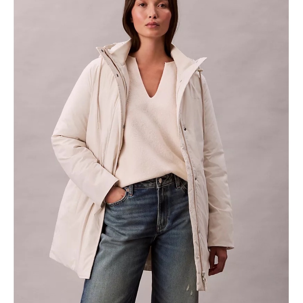 Calvin Klein Softshell Jacket‎ Women Large Cream New With Tags